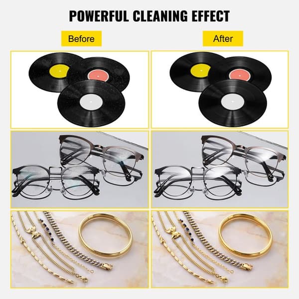 Ultralydsrenser til vinylplader - DUOKU - Duoku 6L 40 kHz - Rustfrit stål 304 - Opvarmning 300W - Timer 30 min