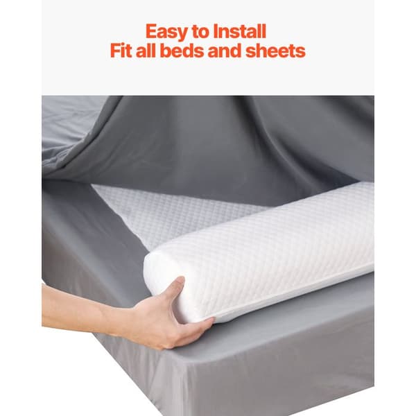 Sängräcke för Små Barn - Säkerhetsgrind Antisladd 132 cm - med Säkerhetsflik - Högelastisk Skum