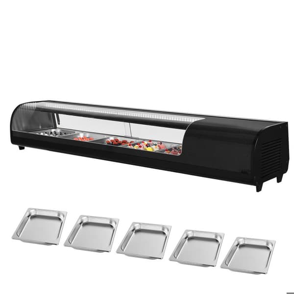 Kylmonterad för sushi - DUOKU - XCS-82L - 82 L - 5 korgar - LED-belysning