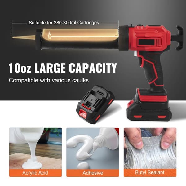 Langaton Sähkökittipistooli - Duoku - 20 V - 10 oz/300 ml - 4 Säädettävää Nopeutta