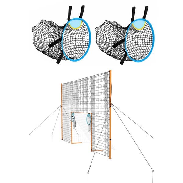 Fodboldmål 2,72 x 1,51 m - Duoku - til Have, Udstyret med en Robust Jernstruktur, Holdbart PE-Net, Solid Bagpanel