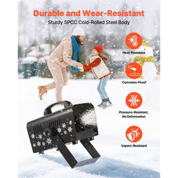 Snömaskin - DUOKU - LM-O-1500 - 1500 W - Tank 5 L - Bärbar/Hängande