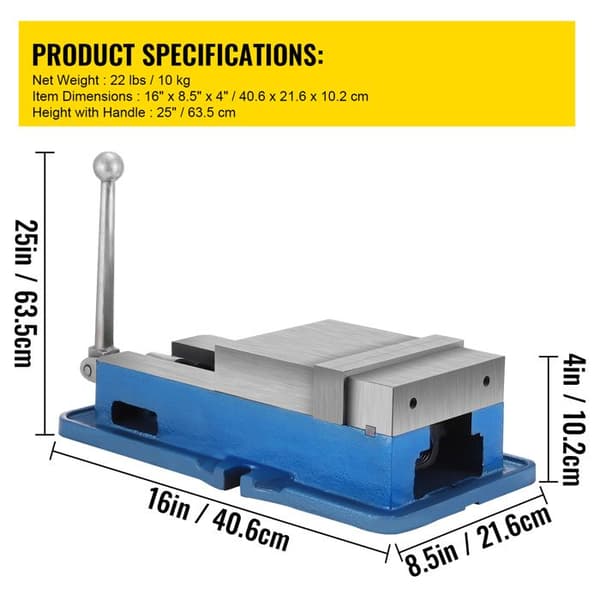Precision Clamp - Duoku - 6 Tum - 59,4 kg - Maskin Chuck Tillbehör - Bord Chuck