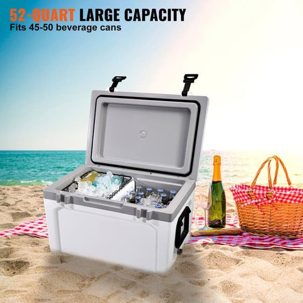 Bærbar Køleboks - DUOKU - SK5000 - 55 QT - Robust - 49 L - Ideel til Camping og Strand