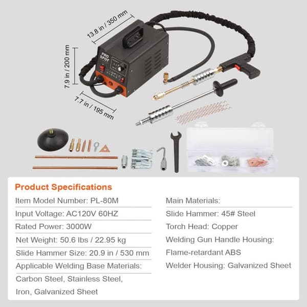 Bule Reparations Kit - DUOKU - Stiftsvejser - 3000W - 6 Tilstande - Professionel