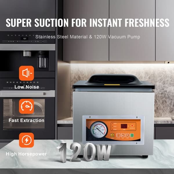 "Scelleuse sous Vide - DUOKU - DZ-260S-V2 - 260 W - Kompakti - Kosteille ja Kuiville Elintarvikkeille"