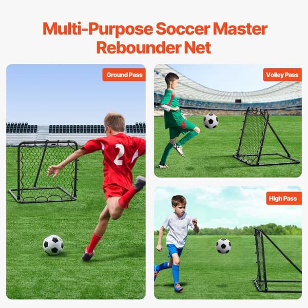 Rebound Net for Soccer-Duoku-34"x34"-Portable and Adjustable for All Ages-Improves Skills
