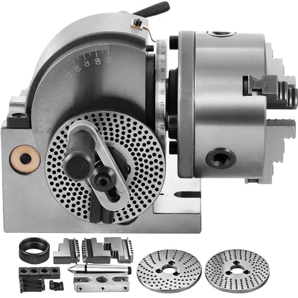 Precision Division Head - DUOKU - BS-0 - 3-Jaw Chuck - MT2 Tailstock - Milling Machine
