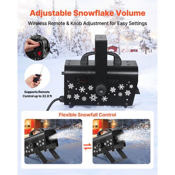Snömaskin - DUOKU - LM-O-1500 - 1500 W - Tank 5 L - Bärbar/Hängande