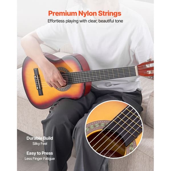 Klassisk Gitarr - DUOKU - M5126 - 78 cm - Komplett Set - Nylonsträngar Solstråle