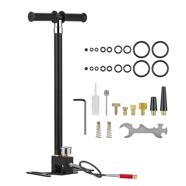 Handpump PCP 4 Våningar-Duoku-Högt tryck för Luftgevär, Paintball, Pumpning av Däck, Maxtryck 40 MPa