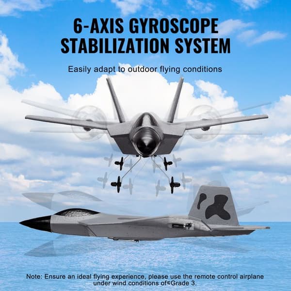 RC-flygplan - DUOKU - Z58 - 2,4 GHz - Gyroskop 6 axlar - 2 batterier
