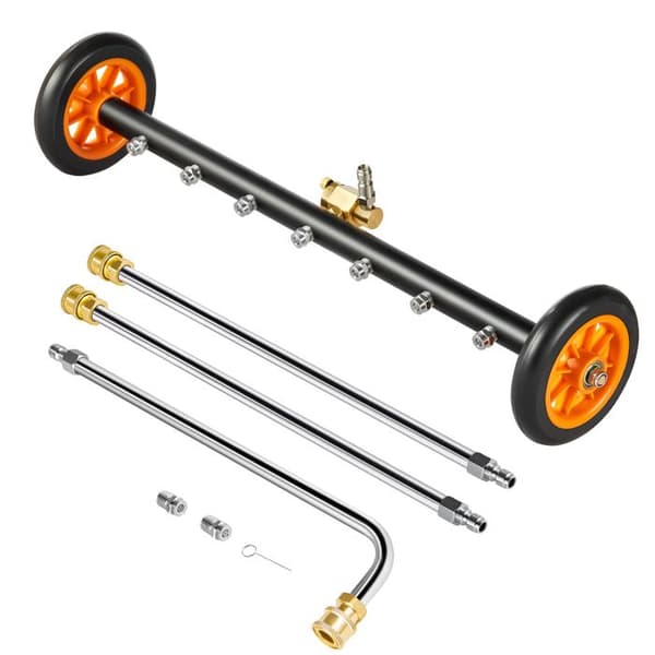 Chassisrenser - DUOKU - 24 tommer - 4000 PSI - Rustfrit Stål - Vinkeljustering svart + orange