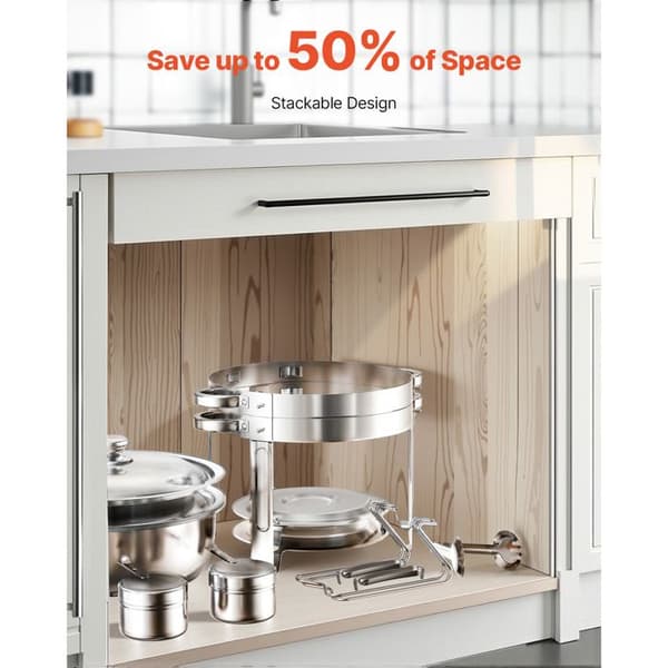 Chauffe-Plat - DUOKU - JZYYXCL5LGG2 - 2 Stykker - Rustfrit Stål - 4,7 L