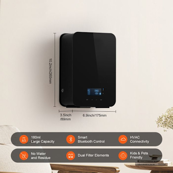 Parfume Diffuser - DUOKU - A311 - 180 ml - Koldluftsteknologi - 45 dB