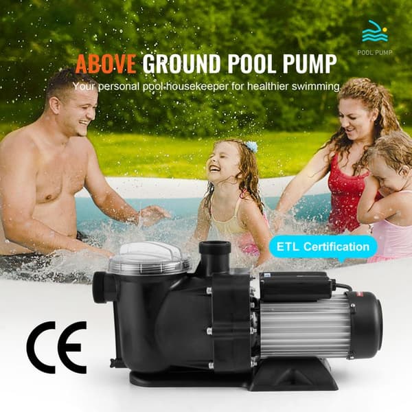Ulkopoolon pumppu - DUOKU - HT776 - 1,5 CV - 110 GPM Maximi virtaama - 15 m Nousukorkeus