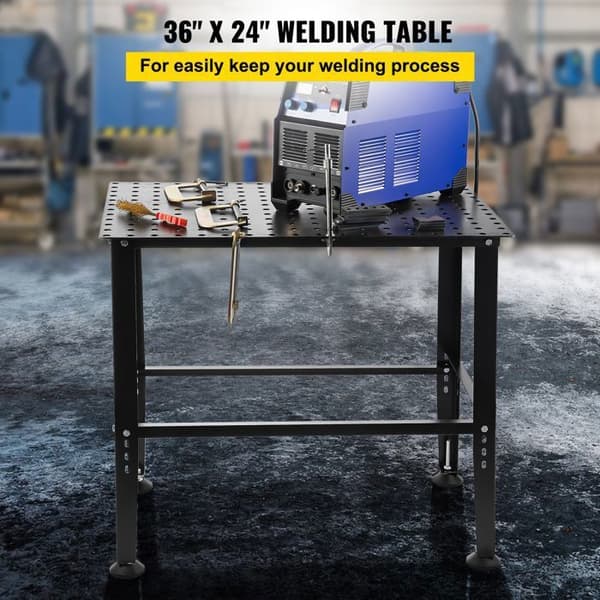 Svetsbord - DUOKU - 800 lb - Kolstål - 36" x 24" - Fästhål 0,63"