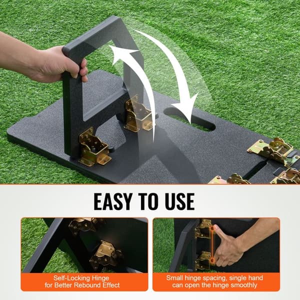 Rebound Board - DUOKU - 45"X13" - Portabel - 2 Justerbara Vinklar - HDPE