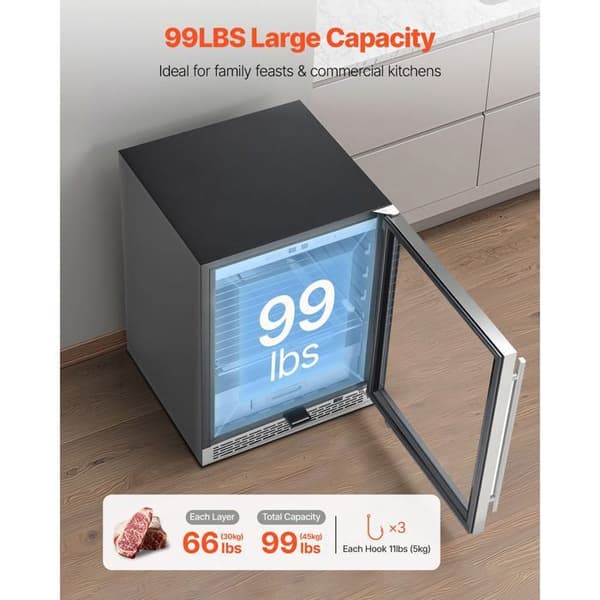 Tørringsskab - DUOKU - ZS-A145N - 45 kg - Temp. 1–25°C - Luftfugtighed 60–85%
