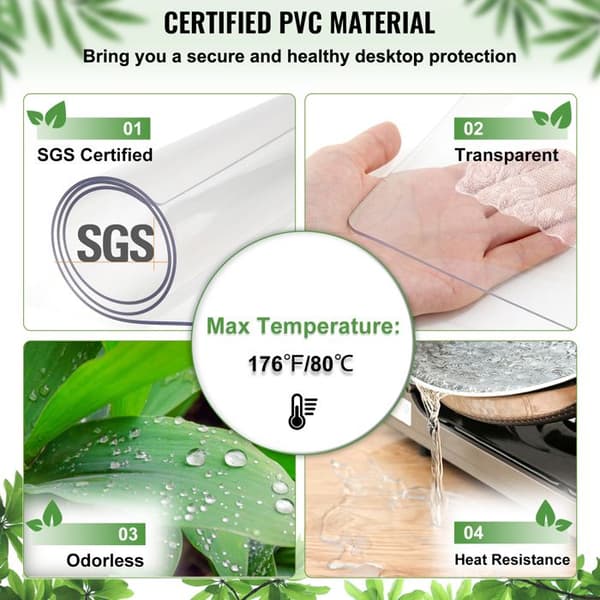 Dug - DUOKU - Rektangulær - Transparent - PVC - Tykkelse 1,5 mm Transparent