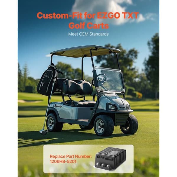 Hastighetskontroll-Duoku-Golfvagn-48 Volt och 250 Ampere Ersättnings kontroller för likströmsmotor-IP65