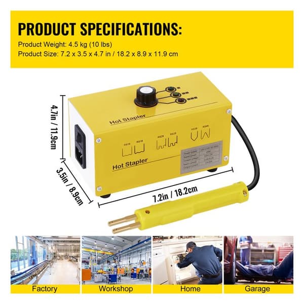 Varmluftsstifter - DUOKU - Reparationskit - 220V - 600 Stifter - 3 Varmeindstillinger