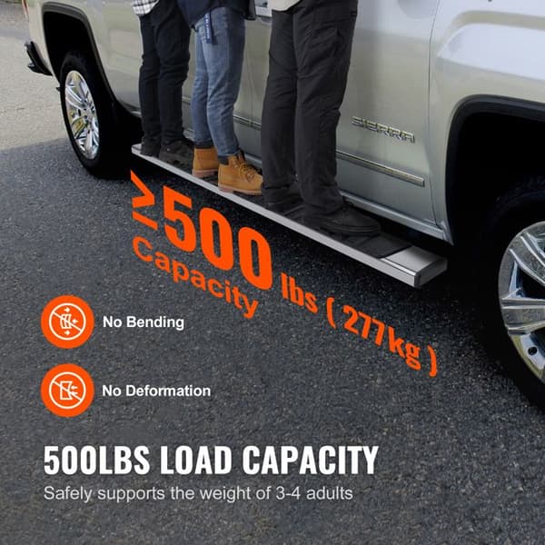 Trappetrin - DUOKU - Dodge Ram 1500/2500/3500 - Rustfrit stål - Kapacitet 500 lb - 2 dele