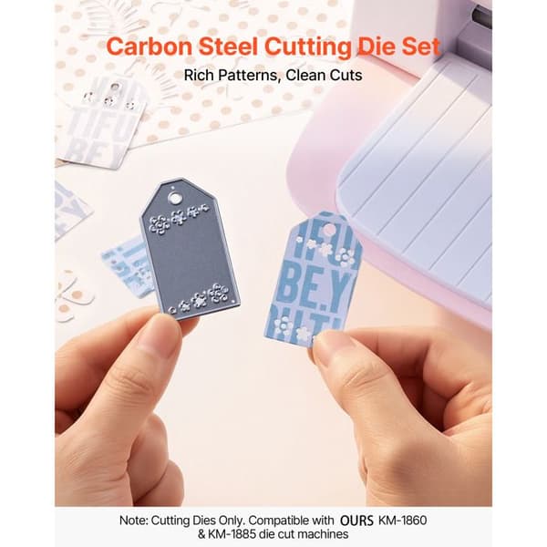 Metallskärmallar - DUOKU - Siffror - 10 stycken - Kolstål - För scrapbooking