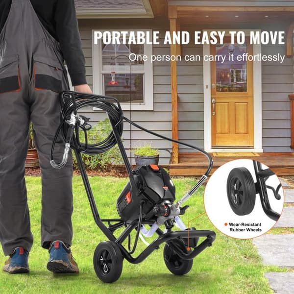 Luftlös färgspruta - DUOKU - RP8626 Plus - 750 W - 3000 PSI - Flöde ≥1,2 L/min