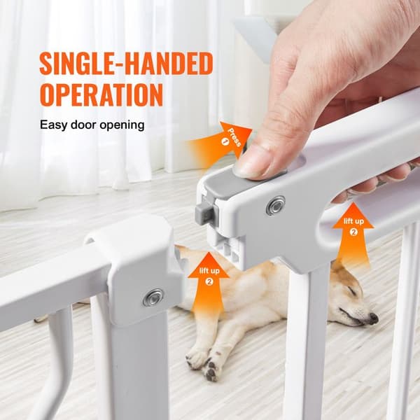 Barriär för Baby-Duoku-Extra Stor 75 till 123 cm-Hög 76 cm-Barriär för Barn och Husdjur