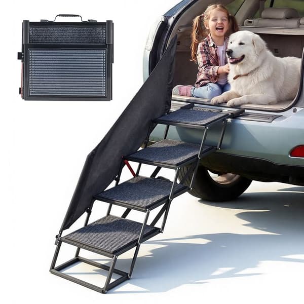 Djurstege - DUOKU - 508x440-5 - 4 vikbara steg - Belastning 181 kg - SUV/soffa