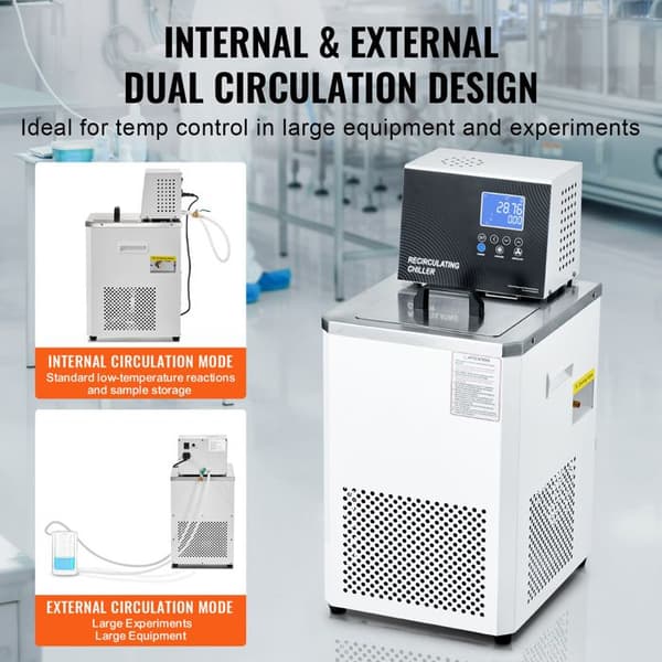 Laboratorie kølekreds - DUOKU - DC-2006 - LCD-skærm - Dobbel circulering - 6 L
