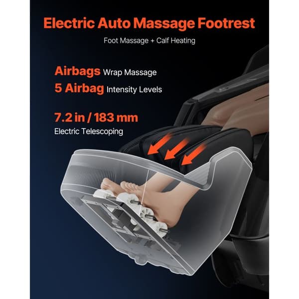 Massage Stol - DUOKU - BH-8318 - Justerbar - Zero Gravitet - Yoga Stræk Tilstand