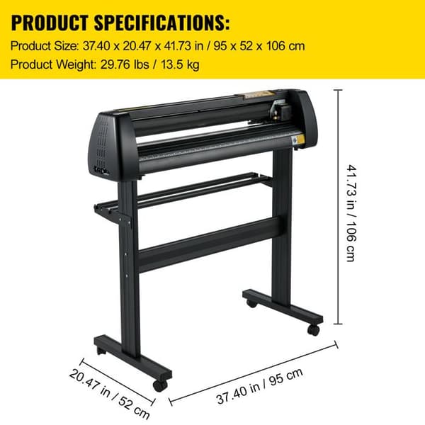 Vinylskärare - DUOKU - 28" - Justerbar Kraft och Hastighet - LCD-skärm - Skyltsats