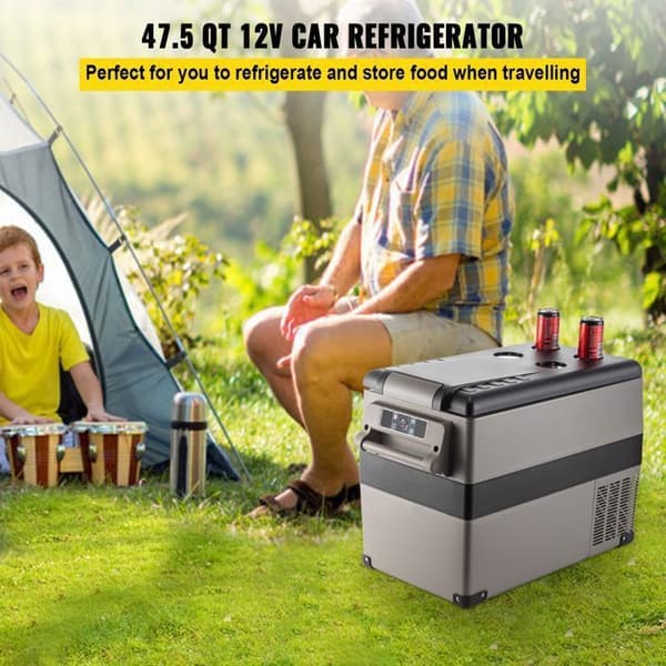 Bilkøleskab - DUOKU - 45L - Mini Køleskab - 12V/24V - Kold -20℃ til 20℃
