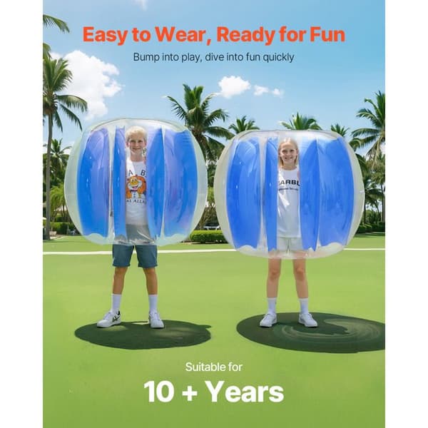 Giant Opposable Bubble Ball-Duoku-1,2 m i Diameter-Bumper Bubble Ball i Tykt PVC-Sumo Bold, Nem at Bære