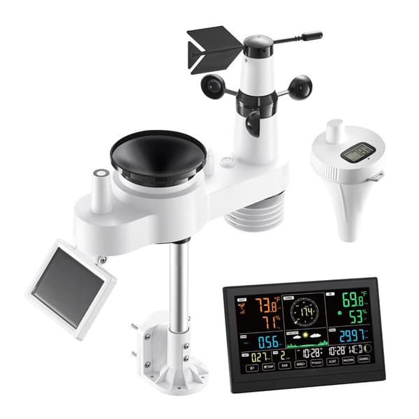 Väderstation - DUOKU - YT60307 - WiFi 7 i 1 - 7,5 tum skärm - Solenergi