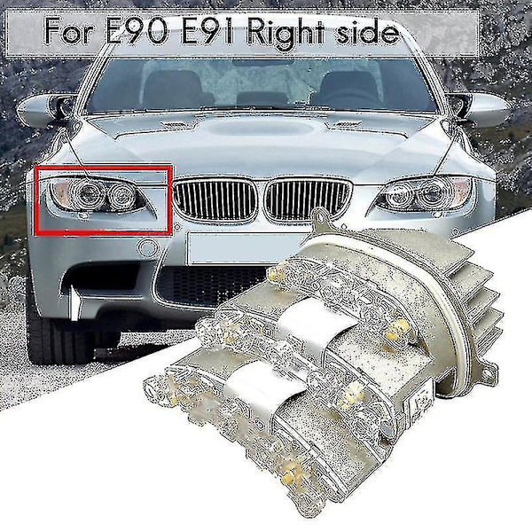 Ny For- E90 E91 Lci 328i 335i Høyre Side Led Blinklys Pære Diode Indikatormodul 63127245814
