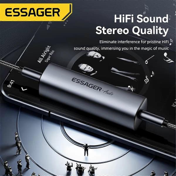 Essager Audio Støyfilter 3.5mm Aux Anti-interferens