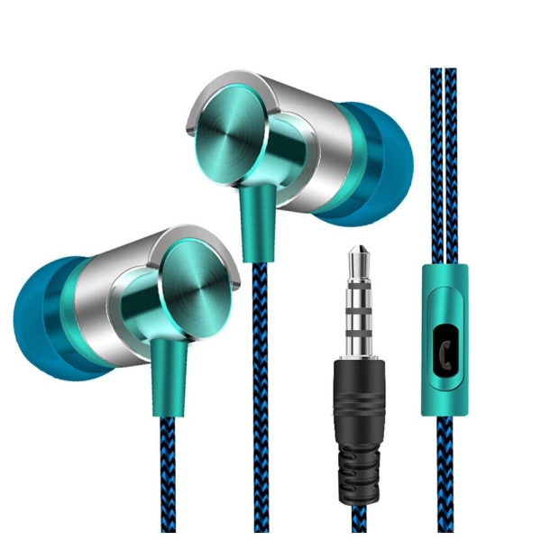 Universal 3,5 mm in-ear hörlurar med inbyggd mikrofon hörlurar för mobiltelefon i lager O10