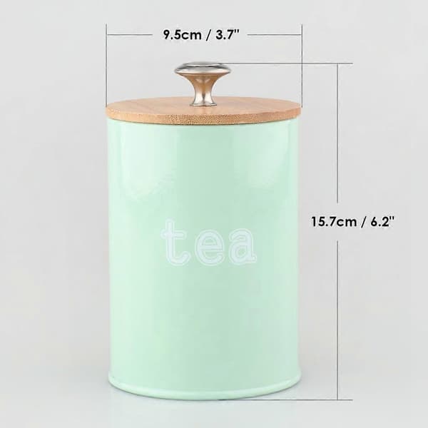 3-pack köksbehållare med lufttätt lock för matförvaring, förvara kaffe Blue