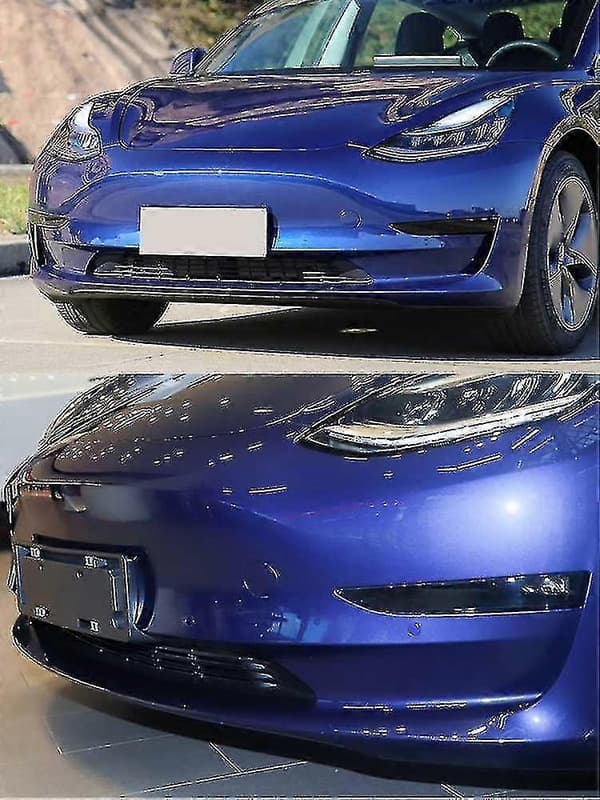 Front Tow Hook Cover til Tesla Model 3, Sort Udskiftningskofangerdæksel (1460701-00-b)-hao red