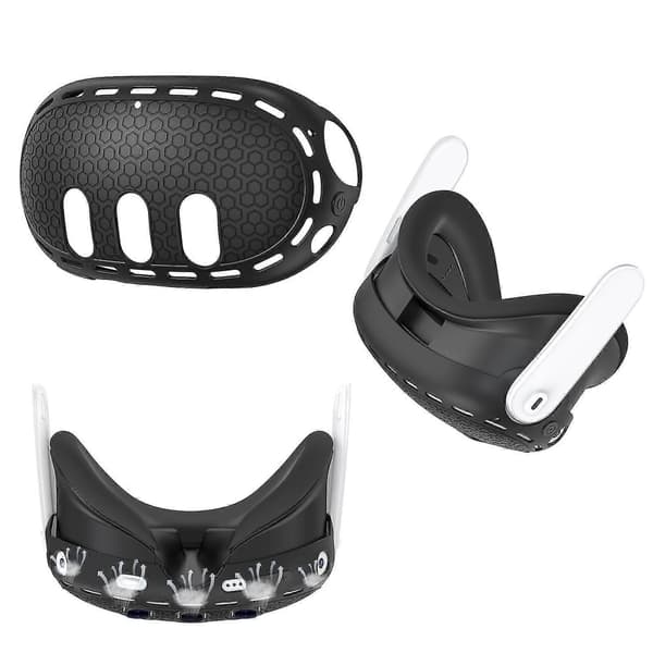 Front Cover til Meta Quest 3, Blød Silikone VR Tilbehør Headset Beskyttelsesskal til Meta Quest 3, Til Meta Quest 3 Tilbehør white