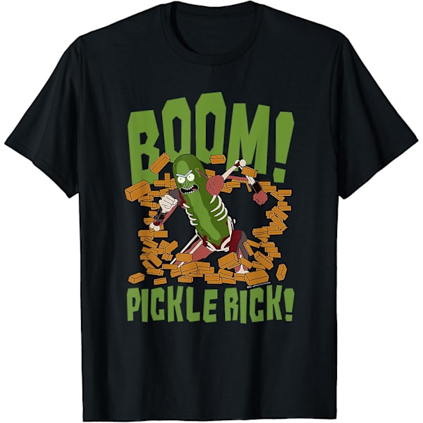 Rick And Morty Boom! Pickle Rick! T-skjorte Voksen Og Ungdom Kortermet Skjorte Unisex T-a1261