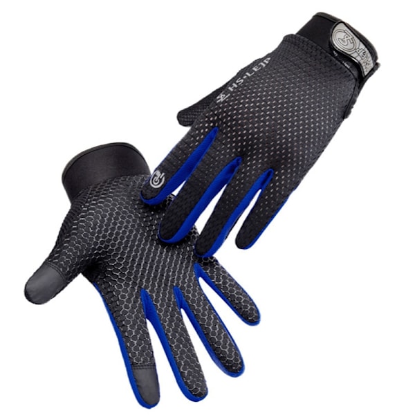 Mesh Cykelhandskar Hel Finger Sommar Herr Dam Cykelhandskar Lång Mtb Pekskärm Andningsbara Racing Cykelhandskar Tillbehör black orange M