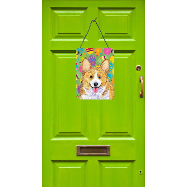 Carolines Treasures Ss4831ds1216 Corgi Easter Eggtravaganza Wall or Door Hangin