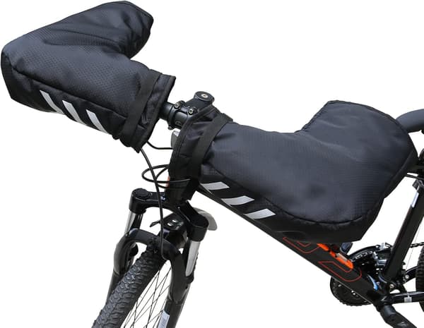 {YM}Bike Handlebar Mittens Waterproof Bicycle Handlebar Warmer Extreme Cold