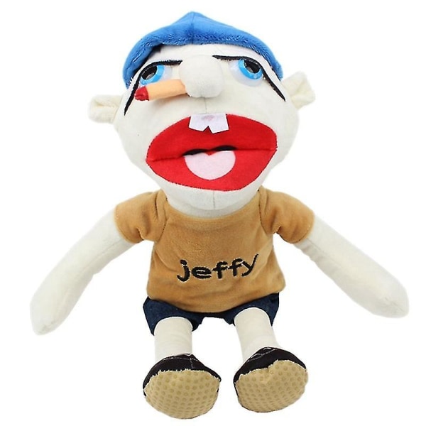 38/60 cm Jeffy Puppet Tecknad Jeffy Puppet Plyschleksak Jeffy Dolls Mjuk fylld Peluche Jeffy Figurine Playhouse Födelsedagspresent för barn