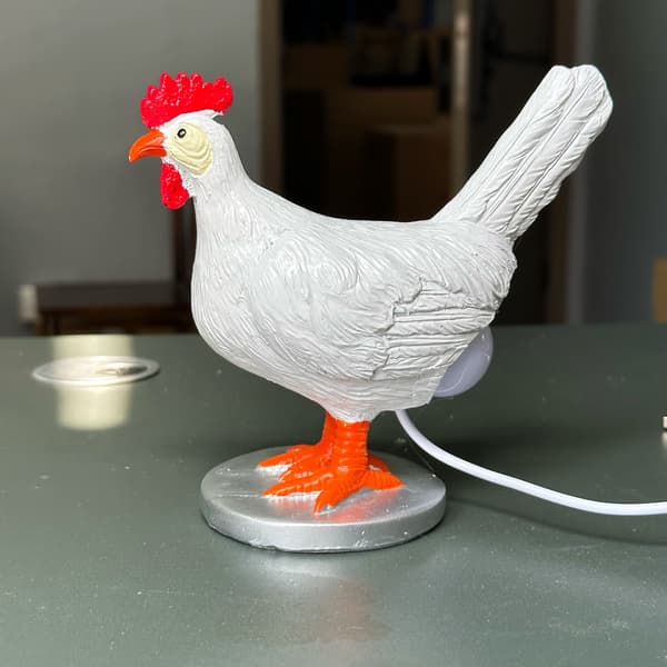 Kyllingrumpe Lampe Dekor Chicken Butt Lamp