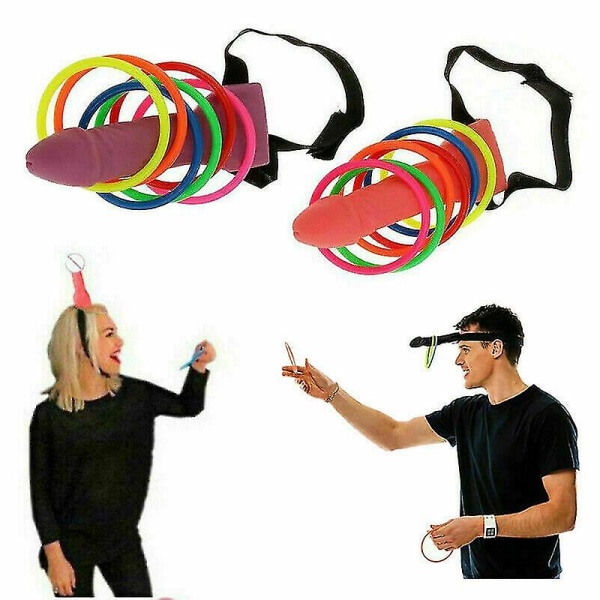 2st Dick Head Spela Willy Ring Toss Heads Hoopla Bride To Be Hen Do Stag Party Gaver